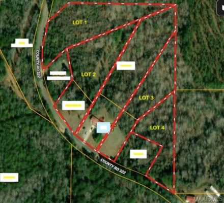 0 COUNTY ROAD 322 # LOT 4, MAPLESVILLE, AL 36750 - Image 1